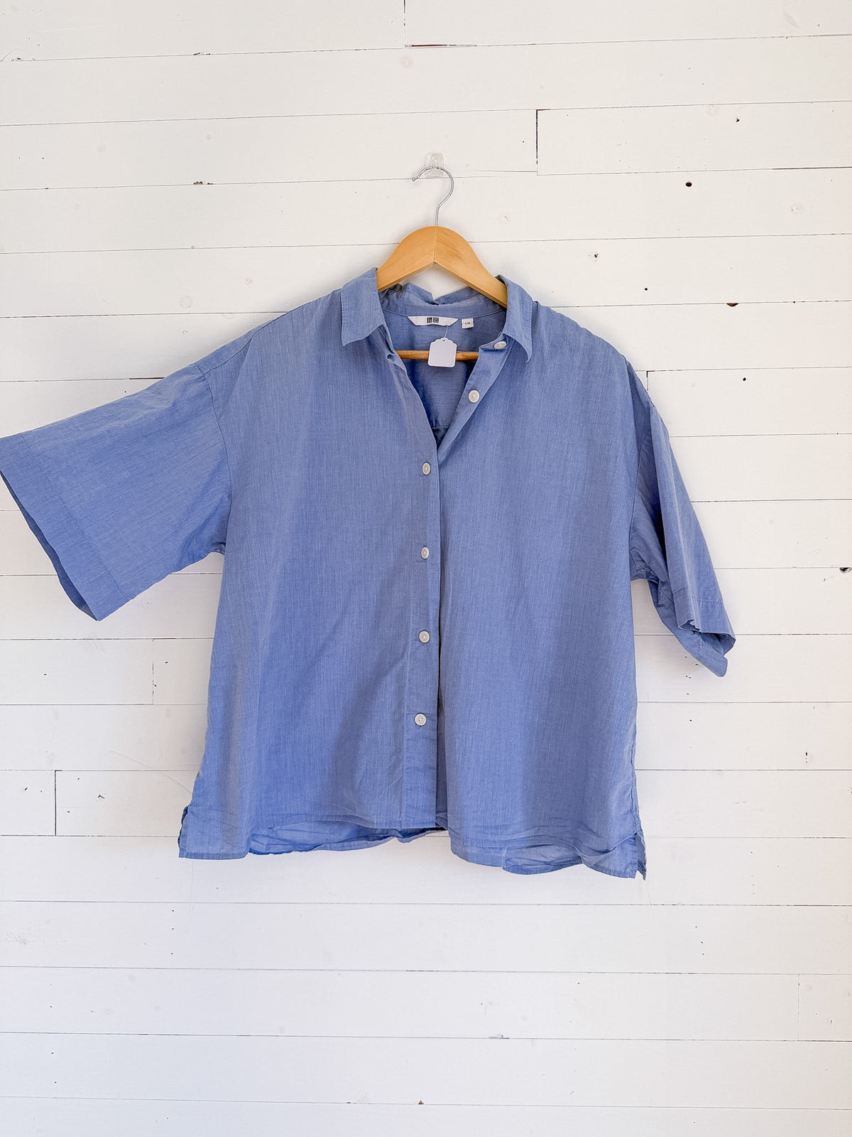 Uniqlo - Chemise à manches courtes en coton – seconde main