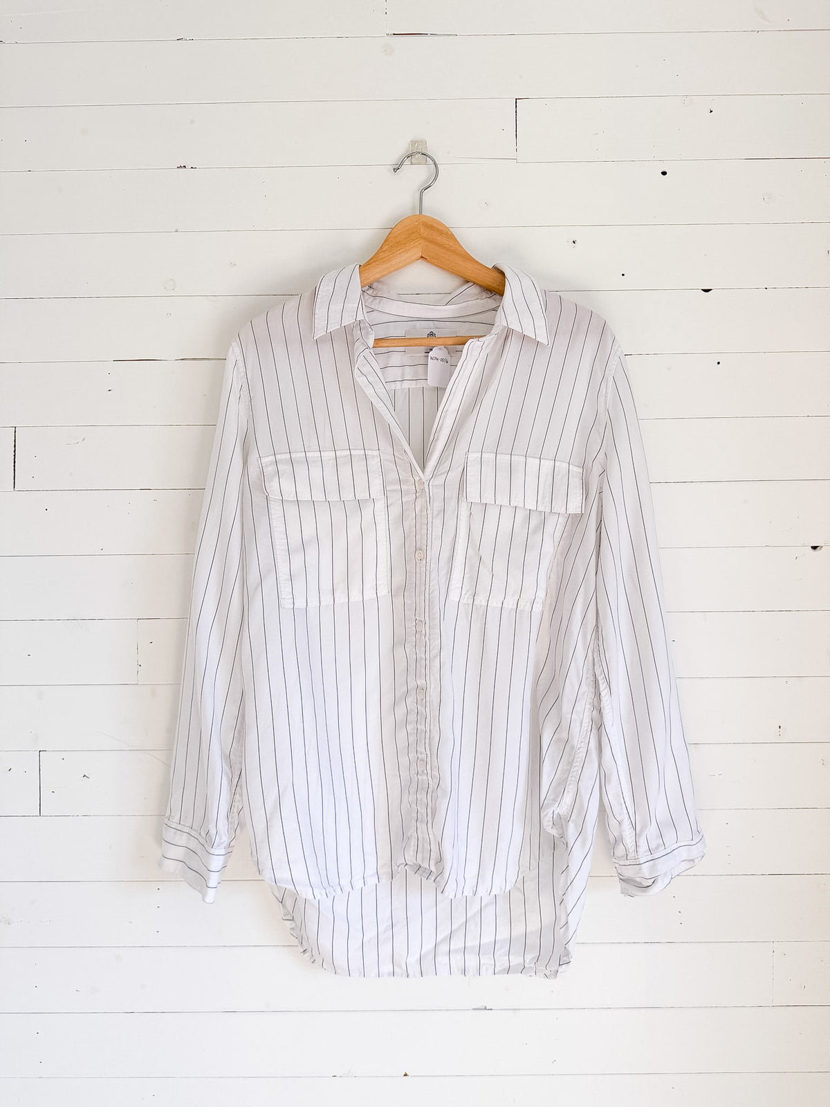 Babaton - Chemise blanche lignée – seconde main