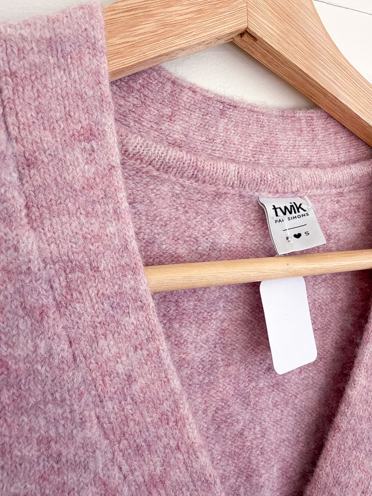 Débardeur en tricot rose lilas pâle Twik – seconde main