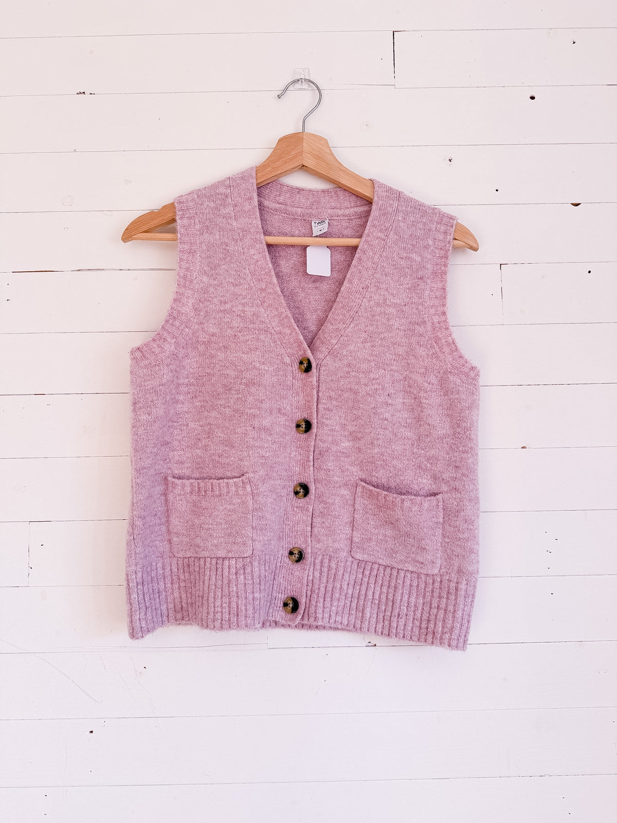 Débardeur en tricot rose lilas pâle Twik – seconde main