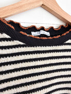 T-shirt en tricot ligné Zara – seconde main