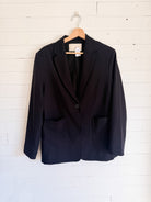 Oak + Fort - Veston noir mi-ample – seconde main