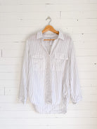 Babaton - Chemise blanche lignée – seconde main