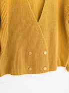 Tricot jaune ocre à encolure en V LB International – seconde main