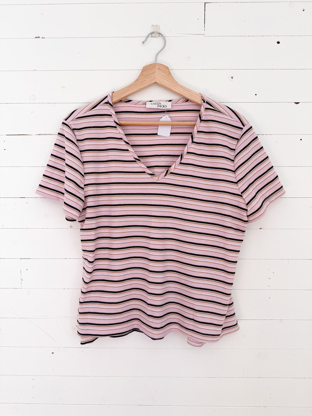T-shirt ligné Cazza Zacks – seconde main