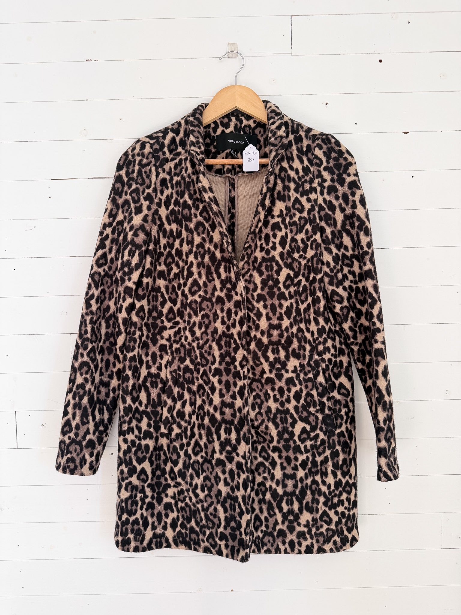 Veste longue léopard en polar léger Vero Moda – seconde main