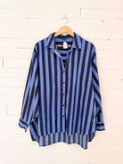 Chemise à rayures bleu marine et bleu royal Aerie – seconde main