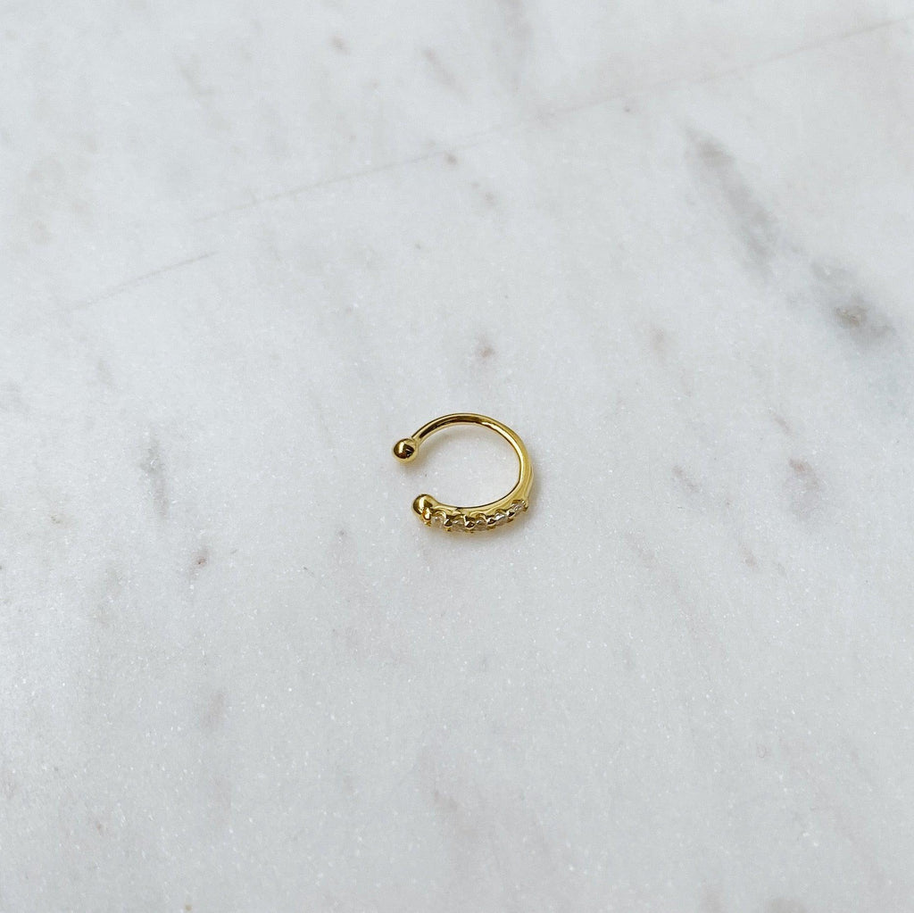 Ear Cuff - Zircon or - HoraceJewelry