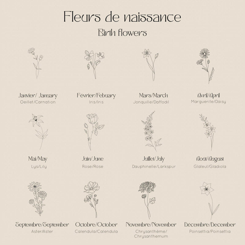 Les Fleurs - Octobre - HoraceJewelry